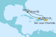 Visitando Puerto Cañaveral (Florida), Great Stirrup Cay (Bahamas), Charlotte Amalie (St. Thomas), San Juan (Puerto Rico), PUERTO PLATA, REPUBLICA DOMINICANA, Puerto Cañaveral (Florida)