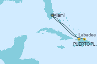 Visitando Miami (Florida/EEUU), Labadee (Haiti), PUERTO PLATA, REPUBLICA DOMINICANA, Miami (Florida/EEUU)