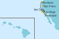 Visitando Los Ángeles (California), Monterey (California), San Francisco (California/EEUU), San Francisco (California/EEUU), Ensenada (México), Los Ángeles (California)