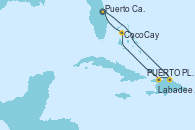 Visitando Puerto Cañaveral (Florida), Puerto Plata, Republica Dominicana, Labadee (Haiti), CocoCay (Bahamas), Puerto Cañaveral (Florida)