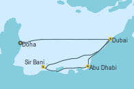 Visitando Doha (Catar), Dubai, Abu Dhabi (Emiratos Árabes Unidos), Sir Bani Yas Is (Emiratos Árabes Unidos), Dubai