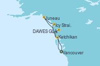 Visitando Vancouver (Canadá), DAWES GLACIER, ALASKA, Icy Strait Point (Alaska), Juneau (Alaska), Ketchikan (Alaska), Vancouver (Canadá)