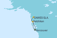 Visitando Vancouver (Canadá), DAWES GLACIER, ALASKA, Ketchikan (Alaska), Vancouver (Canadá)