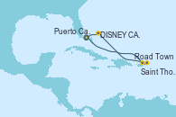 Visitando Puerto Cañaveral (Florida), Road Town (Isla Tórtola/Islas Vírgenes), Saint Thomas (Islas Vírgenes), DISNEY CASTAWAY CAY, Puerto Cañaveral (Florida)