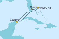 Visitando Miami (Florida/EEUU), DISNEY CASTAWAY CAY, Cozumel (México), Miami (Florida/EEUU)