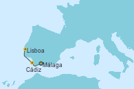 Visitando Málaga, Cádiz (España), Lisboa (Portugal)