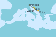 Visitando Venecia (Italia), Split (Croacia), Kotor (Montenegro), Zadar (Croacia), Venecia (Italia)