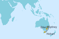 Visitando Sydney (Australia), Eden (Nueva Gales), Hobart (Australia), Hobart (Australia), Sydney (Australia)