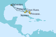 Visitando Galveston (Texas), Cayo Hueso (Key West/Florida), Freeport (Bahamas), Princess Cays (Caribe), Nassau (Bahamas), Galveston (Texas)