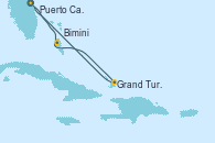 Visitando Puerto Cañaveral (Florida), Bimini (Bahamas), Grand Turks(Turks & Caicos), Puerto Cañaveral (Florida)