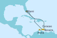 Visitando Miami (Florida/EEUU), Bonaire (Países Bajos), Aruba (Antillas), Curacao (Antillas), Miami (Florida/EEUU)
