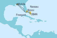 Visitando Mobile (Alabama), Bimini (Bahamas), Freeport (Bahamas), OBAN (HALFMOON BAY), Nassau (Bahamas), Mobile (Alabama)