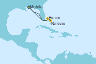 Visitando Mobile (Alabama), Bimini (Bahamas), Nassau (Bahamas), Mobile (Alabama)