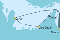 Visitando Dubai,Dubai,Abu Dhabi (Emiratos Árabes Unidos),Doha (Catar),Navegación,Muscat (Omán),Dubai,Dubai