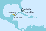 Visitando Puerto Cañaveral (Florida), Ocean Cay MSC Marine Reserve (Bahamas), Costa Maya (México), Cozumel (México), Puerto Cañaveral (Florida)