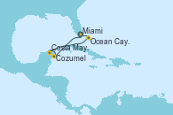 Visitando Miami (Florida/EEUU), Cozumel (México), Costa Maya (México), Ocean Cay MSC Marine Reserve (Bahamas), Miami (Florida/EEUU)