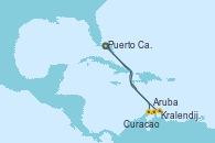Visitando Puerto Cañaveral (Florida), Aruba (Antillas), Kralendijk (Antillas), Curacao (Antillas), Puerto Cañaveral (Florida)