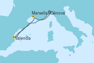 Visitando Génova (Italia), Valencia, Marsella (Francia), Génova (Italia)