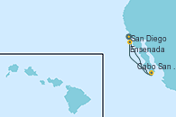 Visitando San Diego (California/EEUU), Cabo San Lucas (México), Ensenada (México), San Diego (California/EEUU)