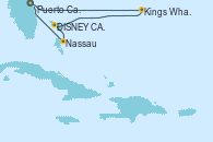 Visitando Puerto Cañaveral (Florida), Kings Wharf (Bermudas), Kings Wharf (Bermudas), DISNEY CASTAWAY CAY, Nassau (Bahamas), Puerto Cañaveral (Florida)
