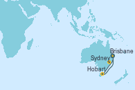 Visitando Brisbane (Australia), Sydney (Australia), Sydney (Australia), Hobart (Australia), Brisbane (Australia)