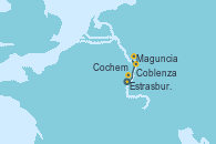 Visitando Estrasburgo (Francia), Maguncia (Alemania), Coblenza (Alemania), Cochem  (Alemania), Cochem  (Alemania)
