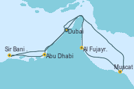 Visitando Dubai, Al Fujayrah (Emiratos Árabes Unidos), Muscat (Omán), Abu Dhabi (Emiratos Árabes Unidos), Sir Bani Yas Is (Emiratos Árabes Unidos), Dubai, Dubai