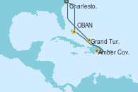 Visitando Charleston (Carolina del Sur), OBAN (HALFMOON BAY), Amber Cove (República Dominicana), Grand Turks(Turks & Caicos), Charleston (Carolina del Sur)