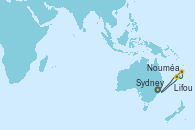 Visitando Sydney (Australia), Nouméa (Nueva Caledonia), Lifou (Isla Loyalty/Nueva Caledonia), Sydney (Australia)