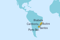 Visitando Santos (Brasil), Camboriu, Brazil, Porto Belo (Brasil), Buzios (Brasil), Ilhabela (Brasil), Santos (Brasil)