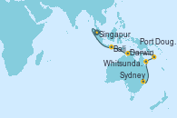 Visitando Singapur, Bali (Indonesia), Darwin (Australia), Port Douglas (Australia), Whitsunday Island (Australia), Sydney (Australia)