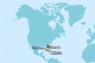 Visitando Miami (Florida/EEUU), Nassau (Bahamas), OBAN (HALFMOON BAY), Miami (Florida/EEUU)