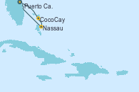Visitando Puerto Cañaveral (Florida), CocoCay (Bahamas), Nassau (Bahamas), Puerto Cañaveral (Florida)