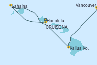 Visitando Honolulu (Hawai), CRUISE NAPALI COAST, AT SEA, Lahaina  (Hawai), Kailua Kona (Hawai/EEUU), Vancouver (Canadá)