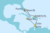 Visitando Puerto Cañaveral (Florida), Great Stirrup Cay (Bahamas), Ocho Ríos (Jamaica), Aruba (Antillas), Colón, PUERTO PLATA, REPUBLICA DOMINICANA, Puerto Cañaveral (Florida)
