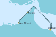 Visitando Dubai, Dubai, Muscat (Omán), Muscat (Omán), Abu Dhabi (Emiratos Árabes Unidos), Abu Dhabi (Emiratos Árabes Unidos), Dubai
