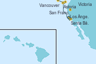 Visitando Los Ángeles (California), Santa Bárbara (California), San Francisco (California/EEUU), Astoria  (Oregón), Victoria (Canadá), Vancouver (Canadá)