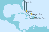 Visitando Norfolk (Virginia/EEUU), OBAN (HALFMOON BAY), Grand Turks(Turks & Caicos), Amber Cove (República Dominicana), Norfolk (Virginia/EEUU)