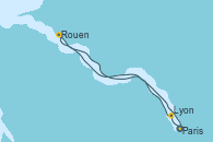 Visitando Paris (Francia), Les Andelys (Francia), Rouen (Francia), Rouen (Francia), Paris (Francia)