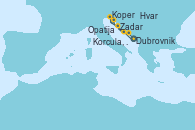 Visitando Dubrovnik (Croacia), Korcula, Croatia, Zadar (Croacia), Opatija (Croacia), Koper (Eslovenia), Hvar (Croacia), Dubrovnik (Croacia)