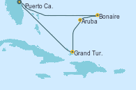 Visitando Puerto Cañaveral (Florida), Bonaire (Países Bajos), Aruba (Antillas), Grand Turks(Turks & Caicos), Puerto Cañaveral (Florida)