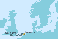 Visitando Southampton (Inglaterra), Ámsterdam (Holanda), Ámsterdam (Holanda), Southampton (Inglaterra)