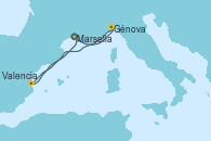 Visitando Marsella (Francia), Génova (Italia), Valencia, Marsella (Francia)