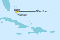 Visitando Fort Lauderdale (Florida/EEUU), Bimini (Bahamas), Nassau (Bahamas), Fort Lauderdale (Florida/EEUU)