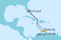 Visitando Fort Lauderdale (Florida/EEUU), Kralendijk (Antillas), Curacao (Antillas), Aruba (Antillas), Fort Lauderdale (Florida/EEUU)