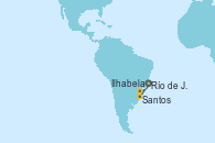 Visitando Río de Janeiro (Brasil), Santos (Brasil), Ilhabela (Brasil), Río de Janeiro (Brasil)