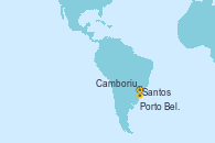Visitando Santos (Brasil), Porto Belo (Brasil), Camboriu, Brazil, Santos (Brasil)