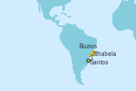 Visitando Santos (Brasil), Ilhabela (Brasil), Buzios (Brasil), Santos (Brasil)