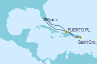 Visitando Miami (Florida/EEUU), Puerto Plata, Republica Dominicana, Saint Croix (Islas Vírgenes), Miami (Florida/EEUU)