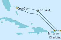 Visitando Fort Lauderdale (Florida/EEUU), CocoCay (Bahamas), San Juan (Puerto Rico), Charlotte Amalie (St. Thomas), Fort Lauderdale (Florida/EEUU)